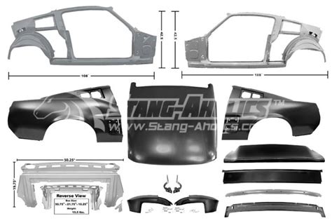 1995 mustang sheet metal|ford mustang sheet metal body.